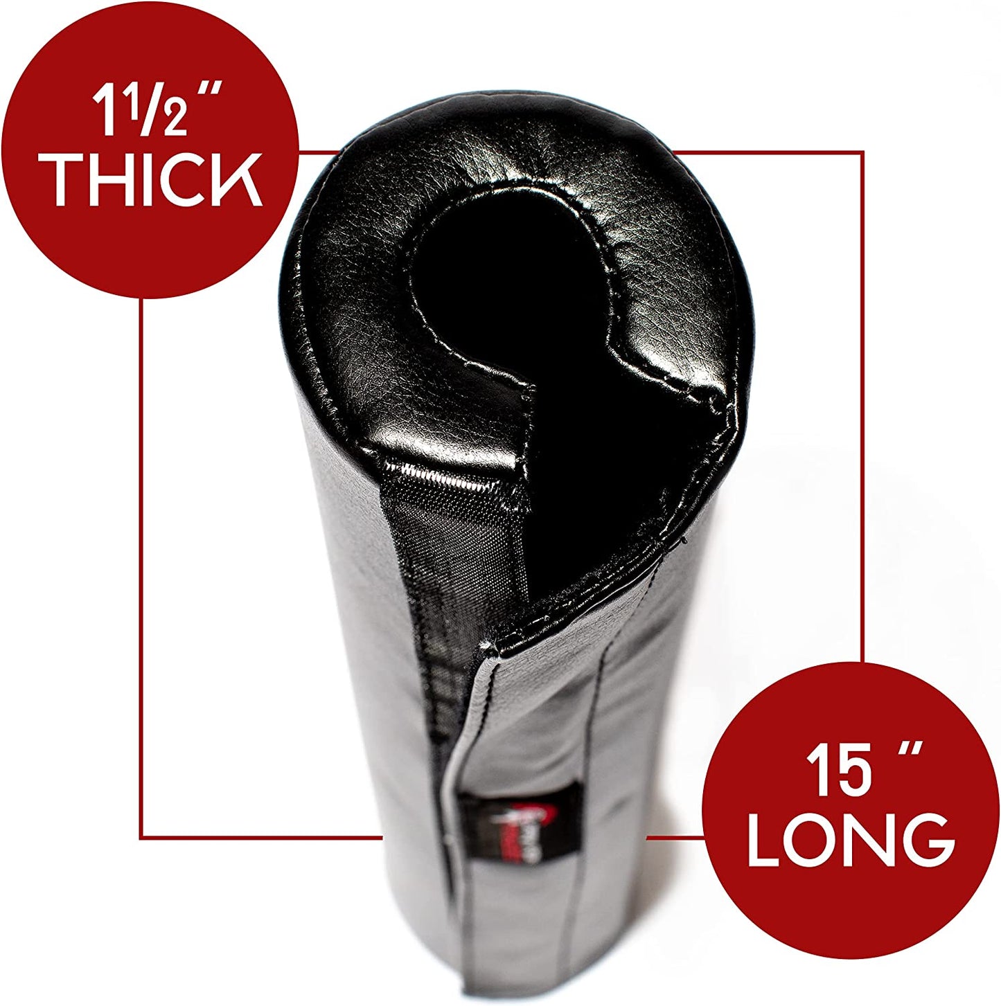 Barbell Pad - 15-Inch, Extra Thick, Padded Cushion for Squat, Hip Thrust, Weight Training and Lunge Exercises - Squat Rack Accessories